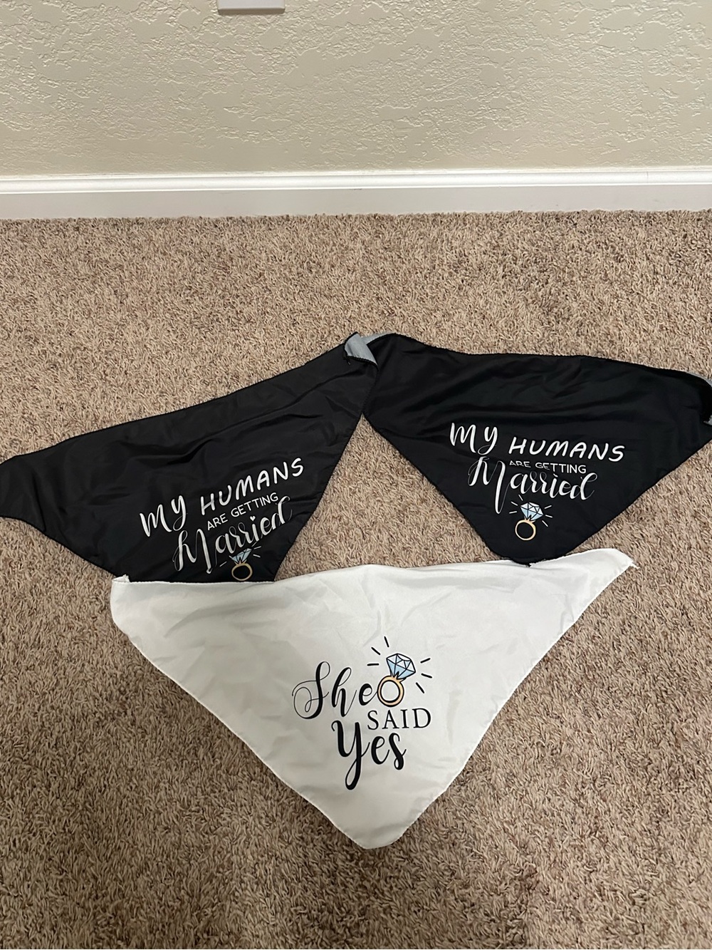 Dog Wedding Bandanas
